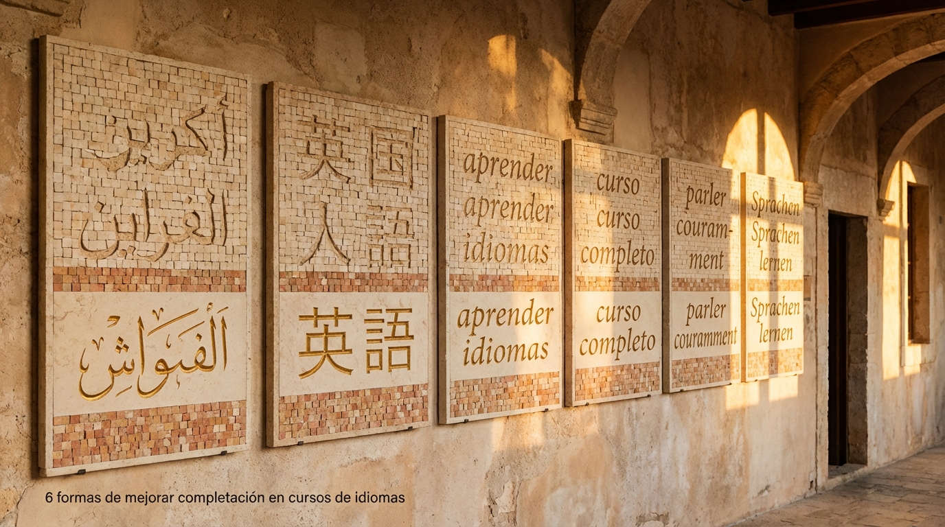 6 formas de mejorar completación en cursos de idiomas