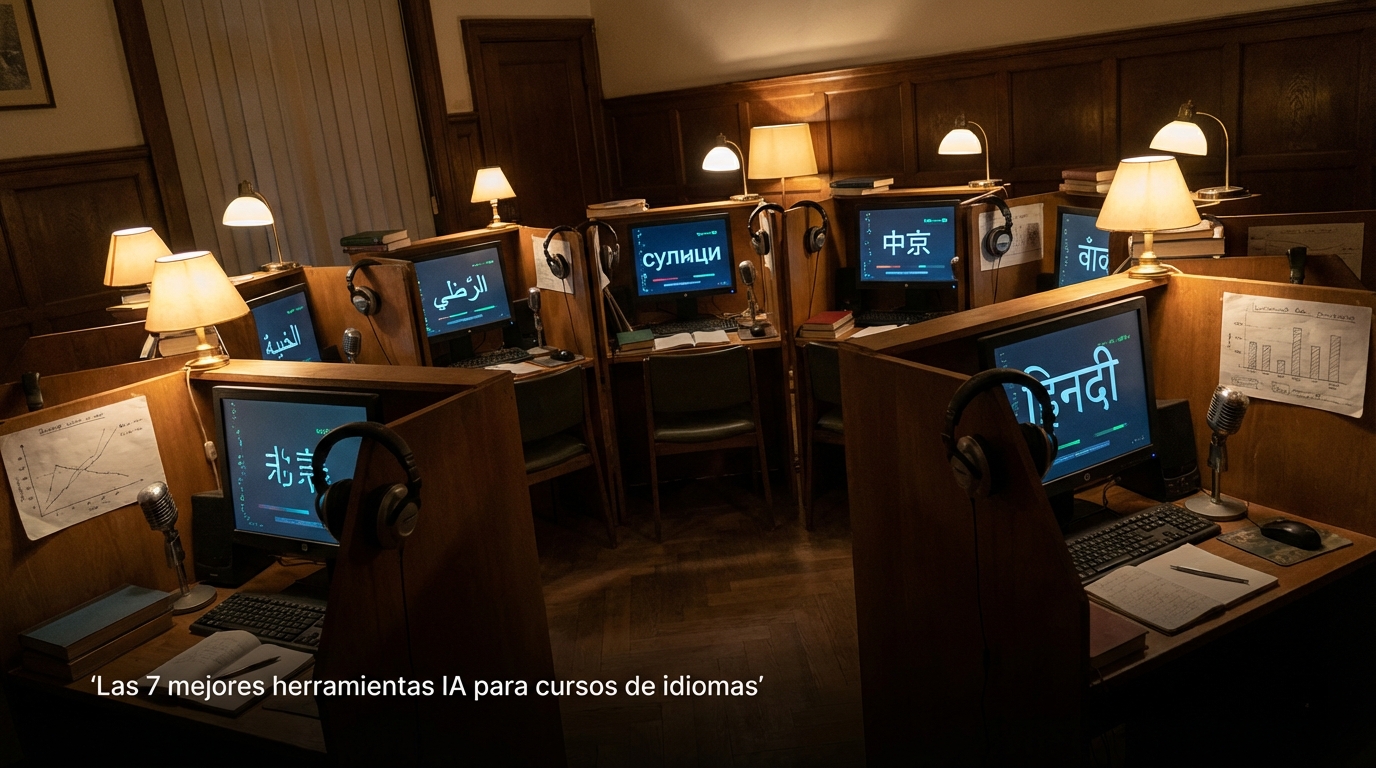 Las 7 mejores herramientas IA para cursos de idiomas