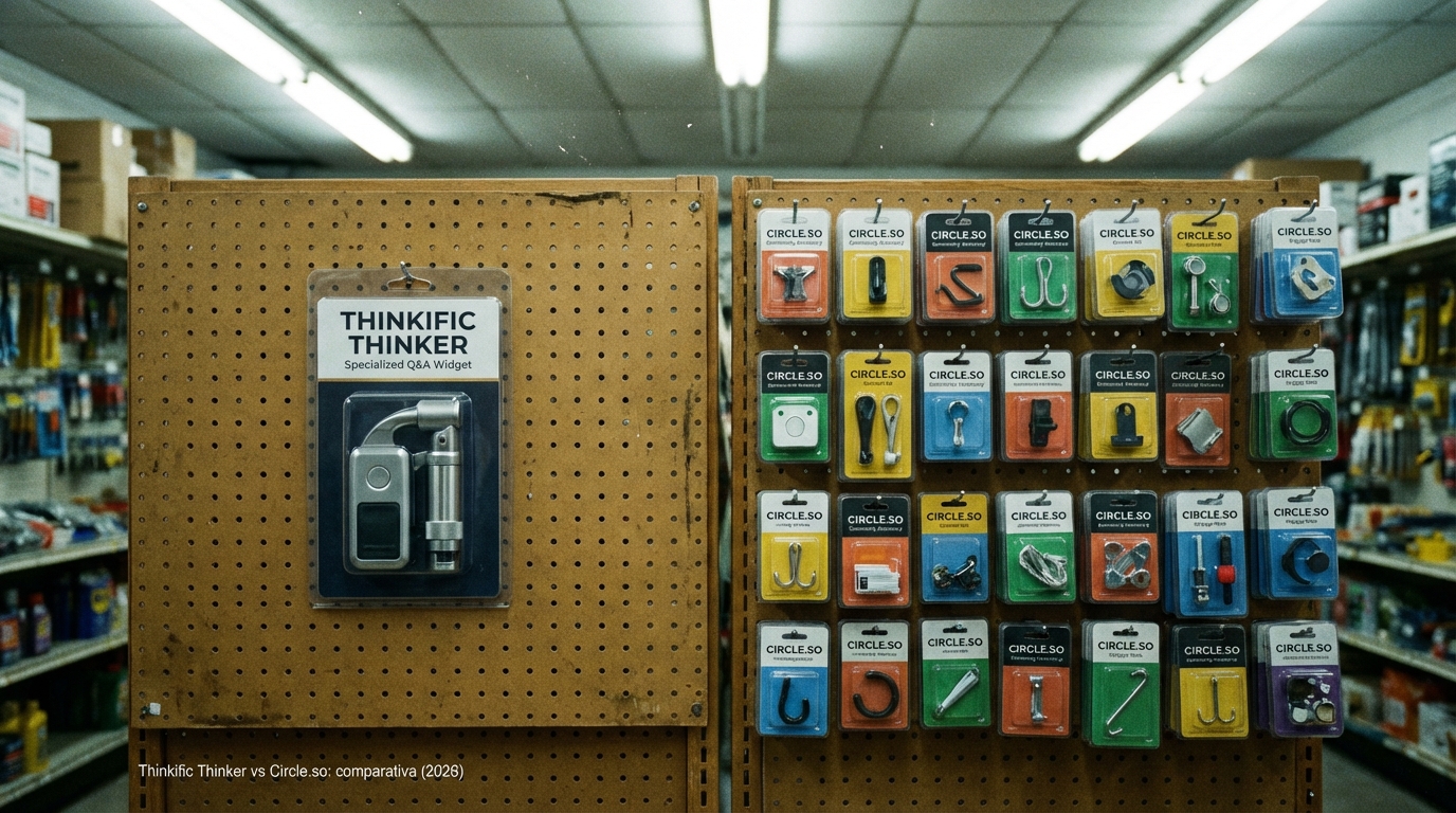 Thinkific Thinker vs Circle.so: comparativa (2026)