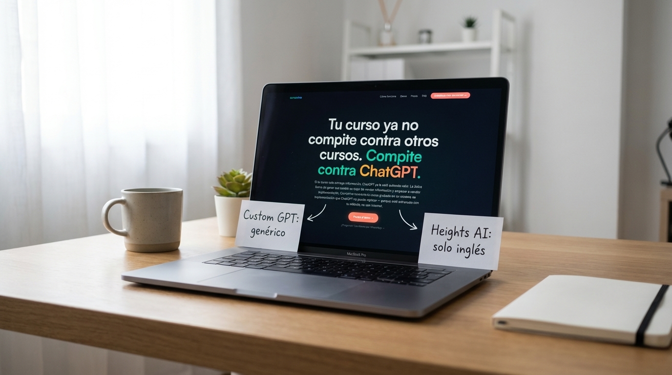 Custom GPT vs Heights AI para cursos